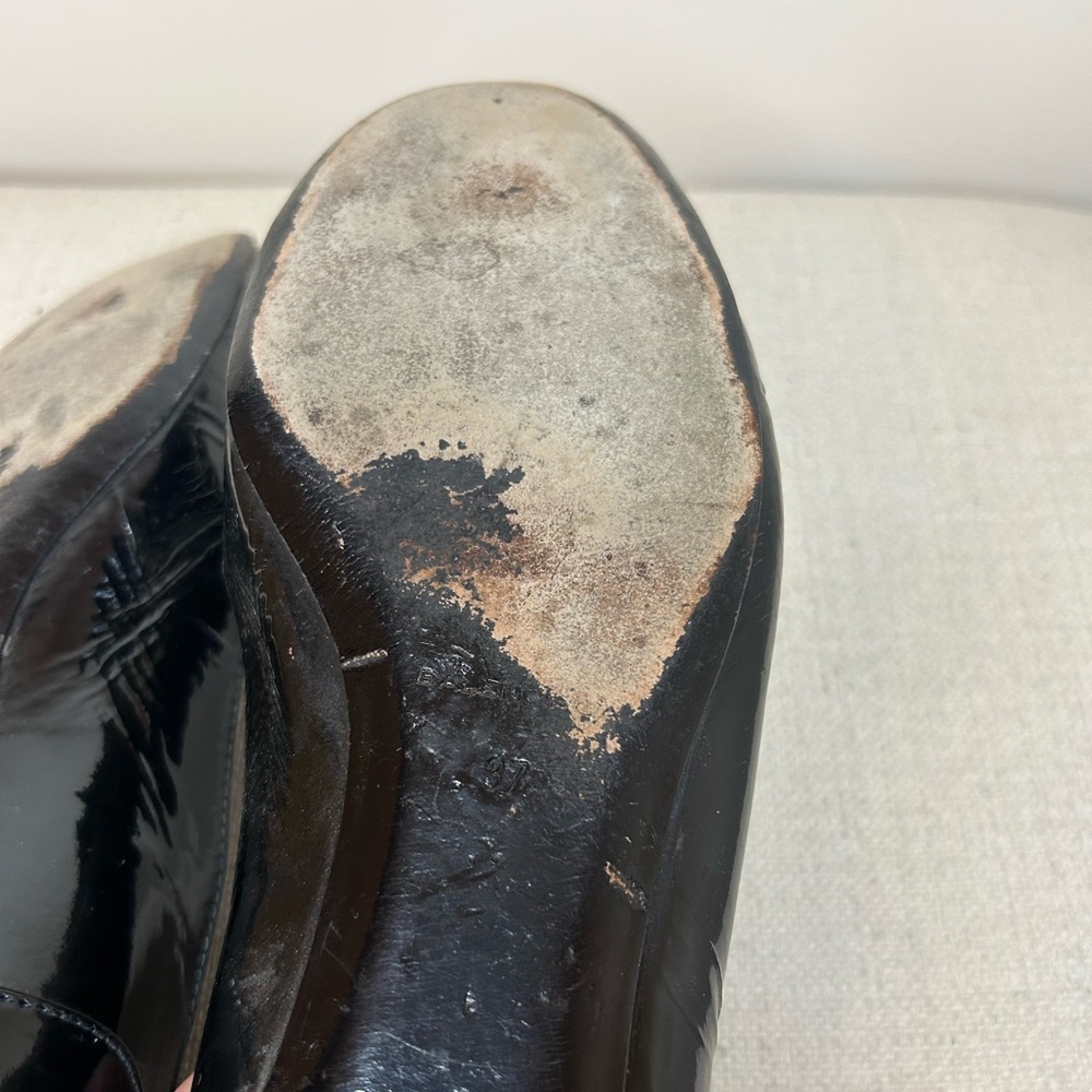 Black Patent Leather Balenciaga Flats - Picture 7 of 7